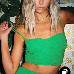 Princess Polly Aurelia Top Green